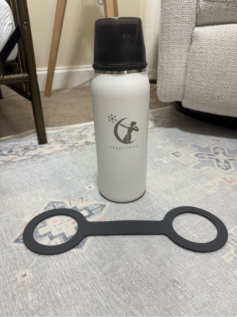 Ceres Chill White Insulated Water Bottle